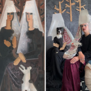 Artist And Her Dog Recreate Famous Works Of Art