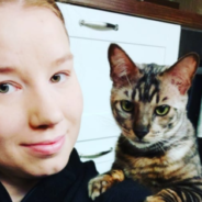 Clever Cat Uses His Human’s Feet To Walk Up The Stairs