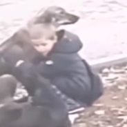 Young Boy Can’t Stop Hugging Stray Dogs