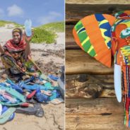 Discarded Flip-Flops Used To Create One-Of-A-Kind Art That Cleans Up Oceans and Gives Back