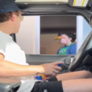 Guy Pranks Drive-Thru Workers By Switching Places With His Dog