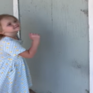 Little Girl Knocks On Door And A Horse Answers