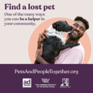 #BeAHelper, a new PSA campaign focused on keeping pets and people together