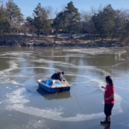 Watch Firefighters Rescue Dog Trapped In A Freezing Lake