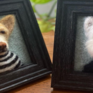 Fiber Artist Creates 3D Felted Wool Dog Portraits For Pet Owners